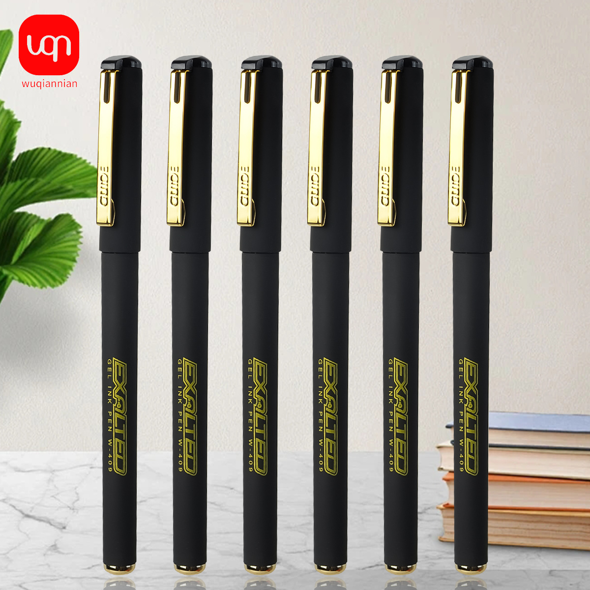 Stationery Supplies Business - WQN-4/8/12pcs Simple Black Gel Neutral Pen,