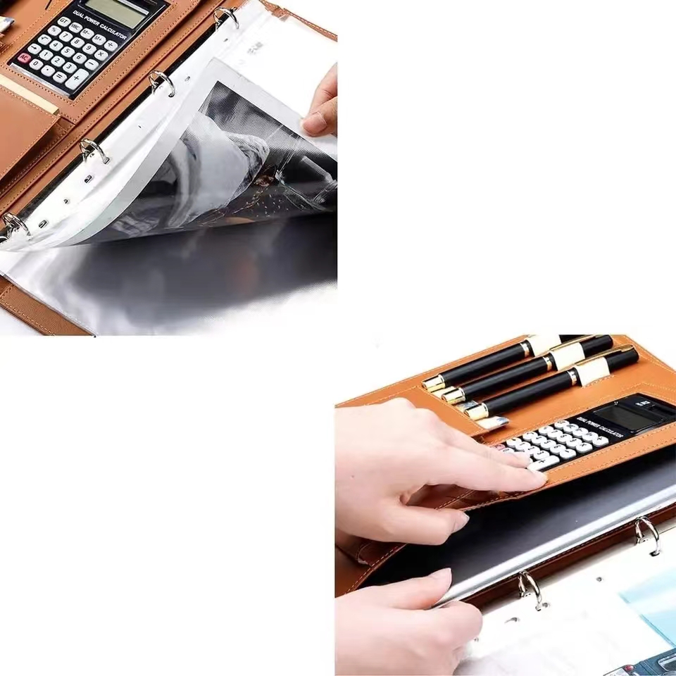 A4Pu leather briefcase equippe - огляд і ціна Portfolio Folder Zip