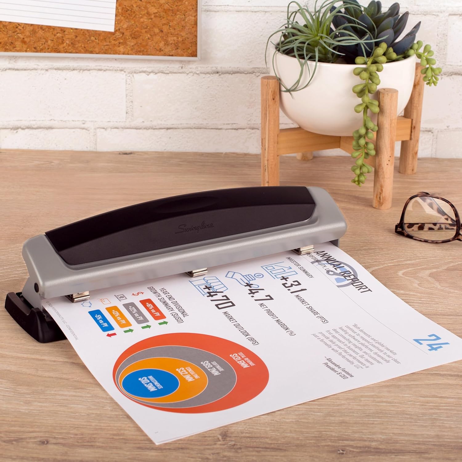 3 Hole Punch, 10 Sheet Capacit - огляд і ціна Paper Punch 3 Hole