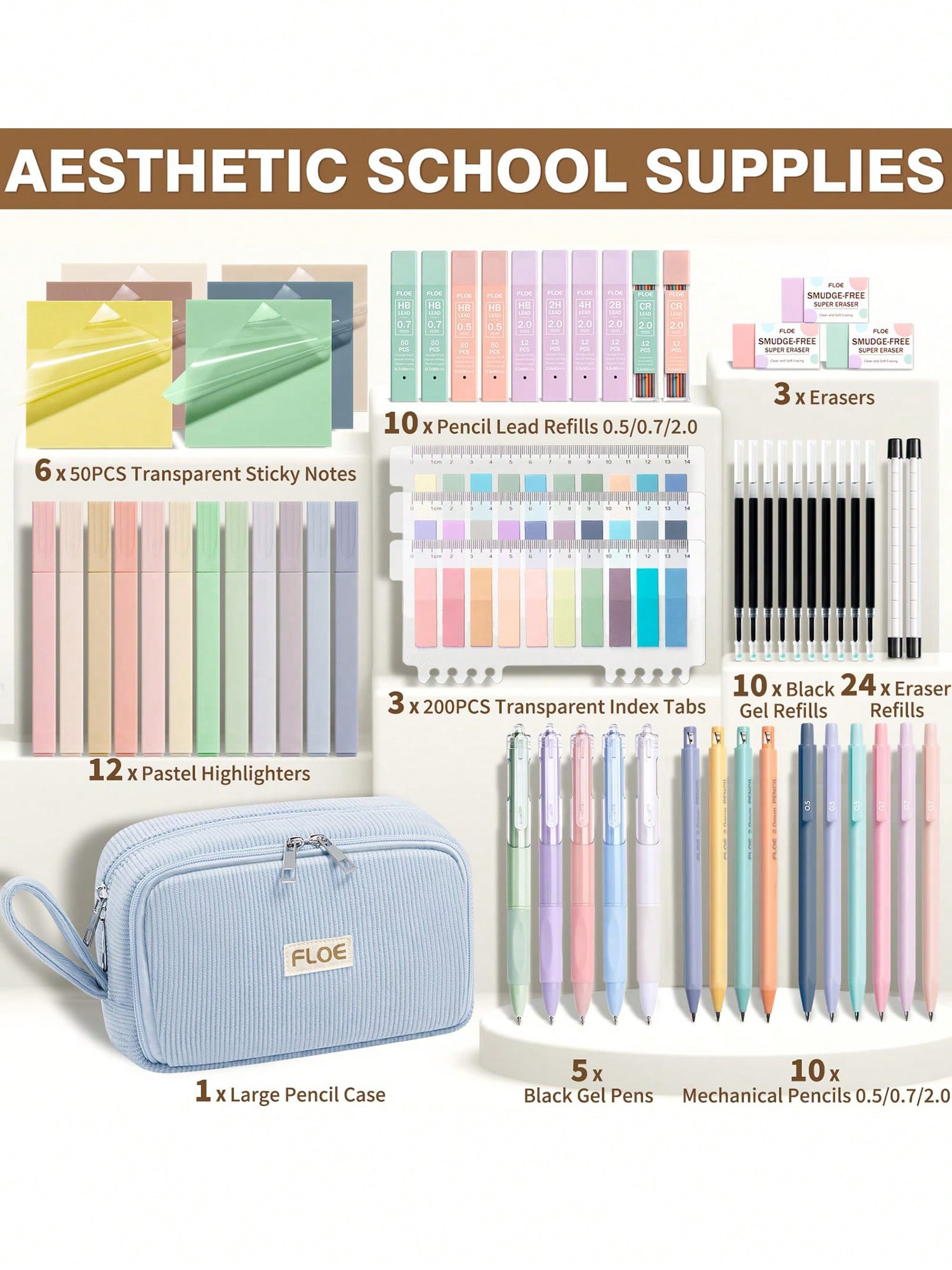 62PCS Large Capacity Pencil Po - огляд і ціна Gel Ink Pen Set