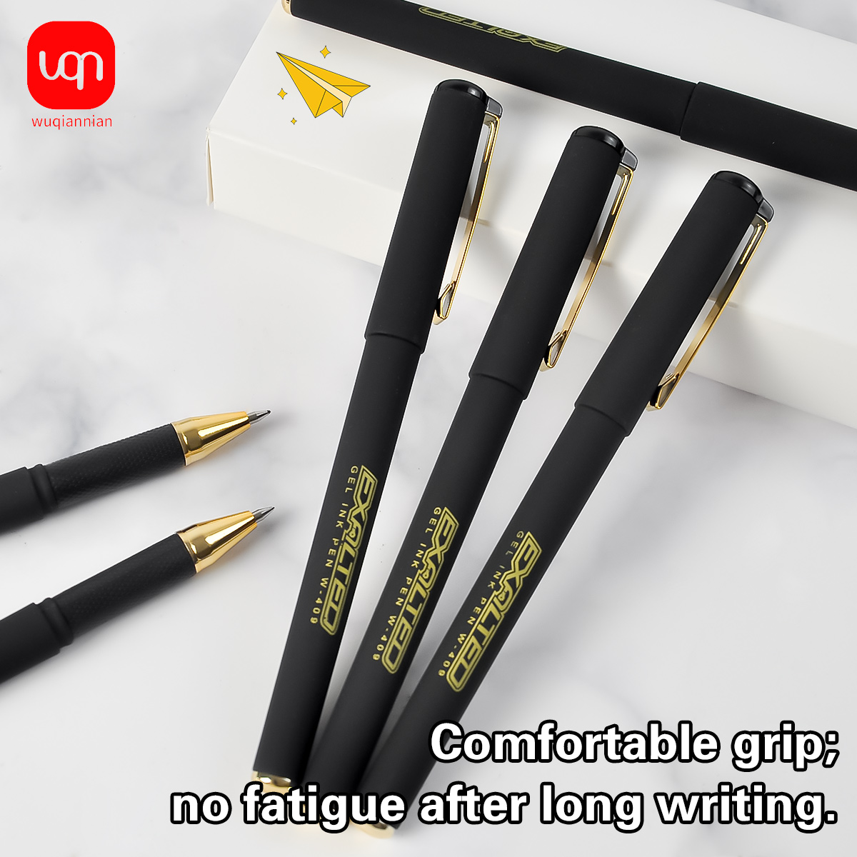 WQN-4/8/12pcs Simple Black Gel - огляд і ціна Stationery Supplies Business
