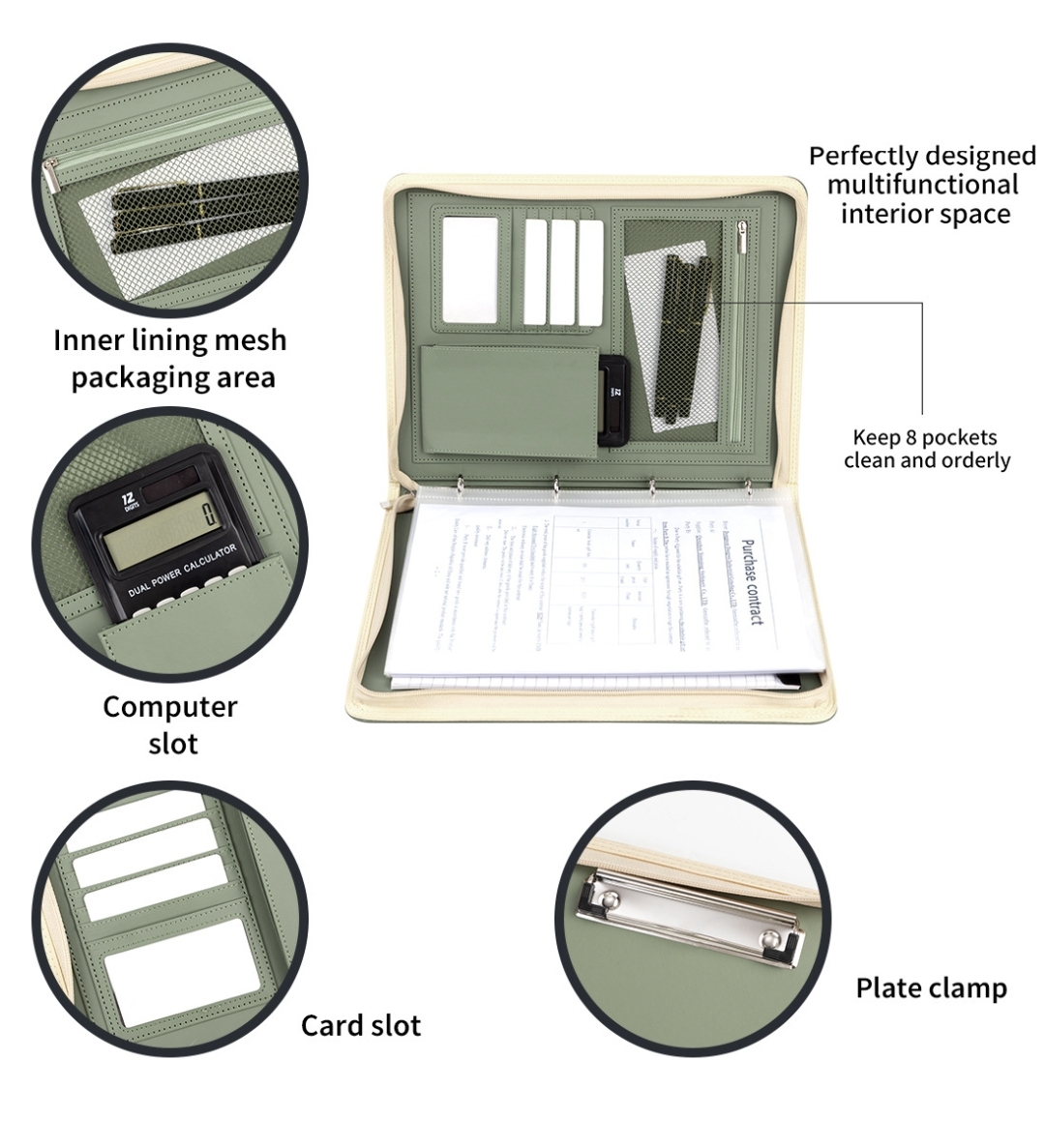 New A4 Zippered Padfolio Folde - огляд і ціна Portfolio Folder Zip