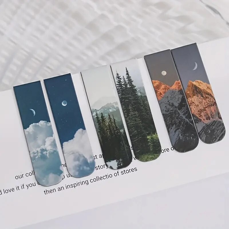 2Pcs/Set Landscape Themed Magn - огляд і ціна Paperclip Magnetic Set
