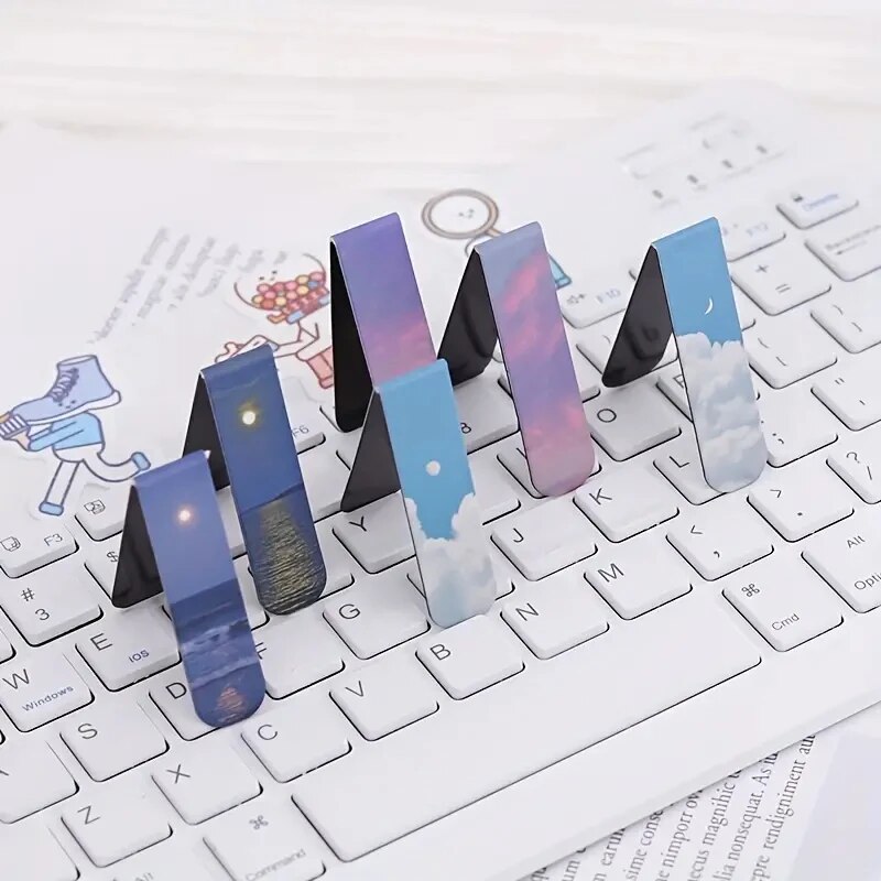 2Pcs/Set Landscape Themed Magn - огляд і ціна Paperclip Magnetic Set