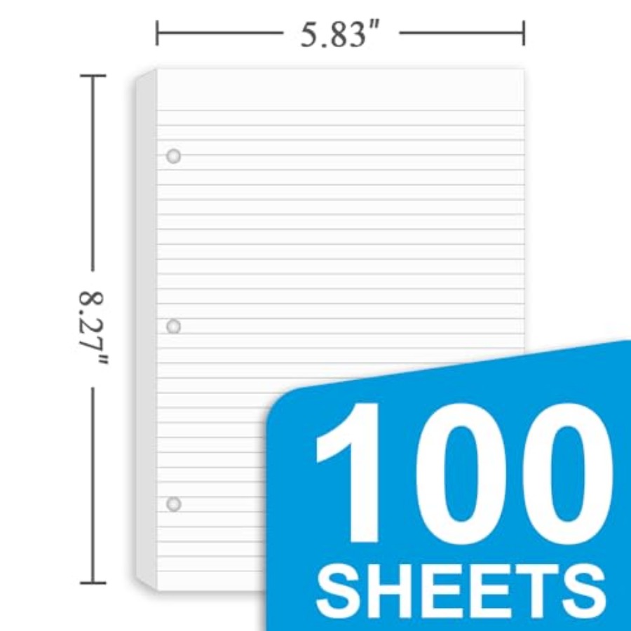 3 Pack Half Letter Lined Paper - огляд і ціна Paper Punch 3 Hole