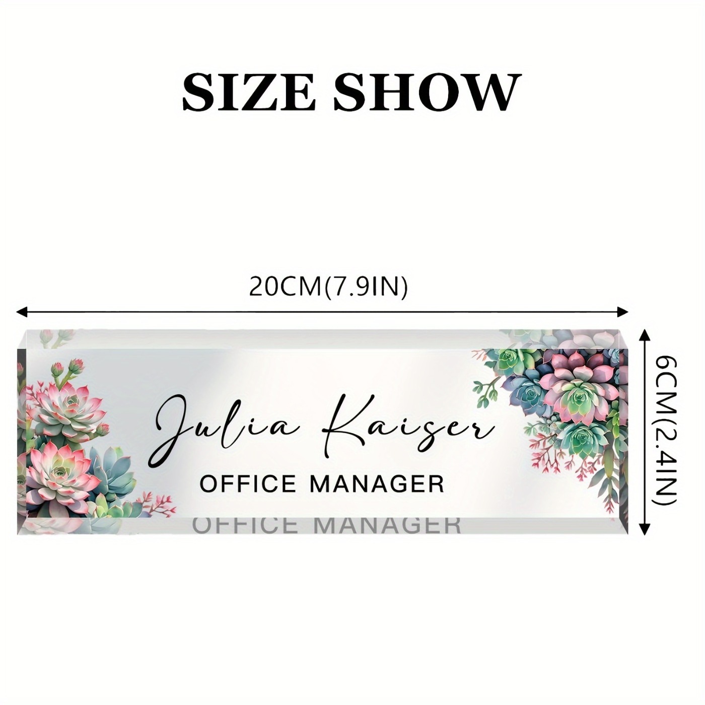 [2D Flat] 1pc Classic Style Ac - огляд і ціна Desk Name Plate