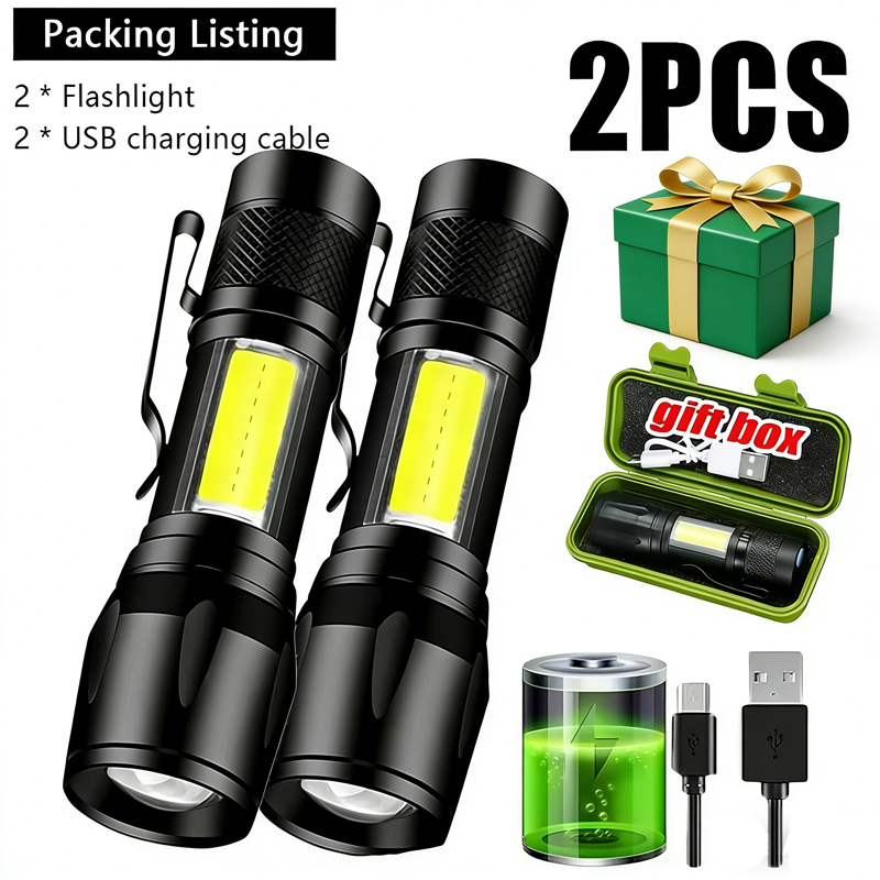 Mini LED Flashlight COB+XPE Po - огляд і ціна Stationery Supply