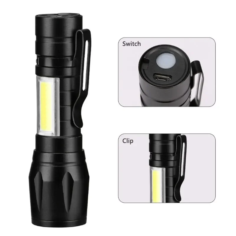 Mini LED Flashlight COB+XPE Po - огляд і ціна Stationery Supply