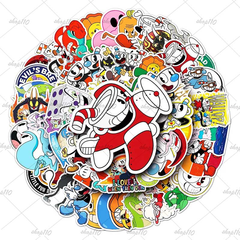 Cuphead Sticker Boy Game Gift  - огляд і ціна Memo Pad Sticky