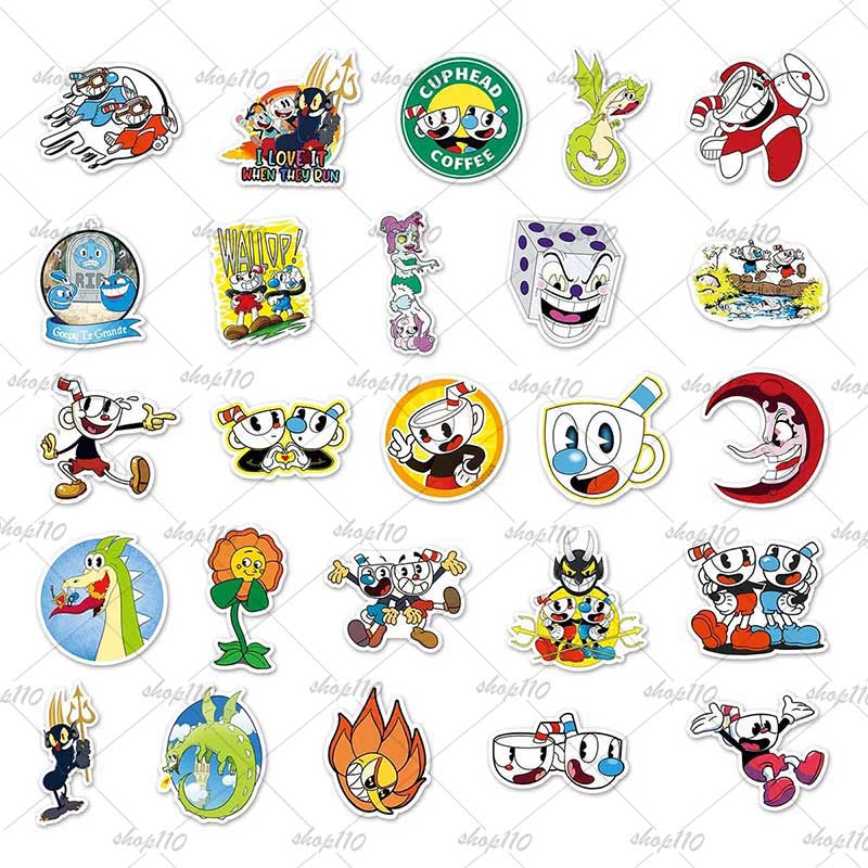 Cuphead Sticker Boy Game Gift  - огляд і ціна Memo Pad Sticky