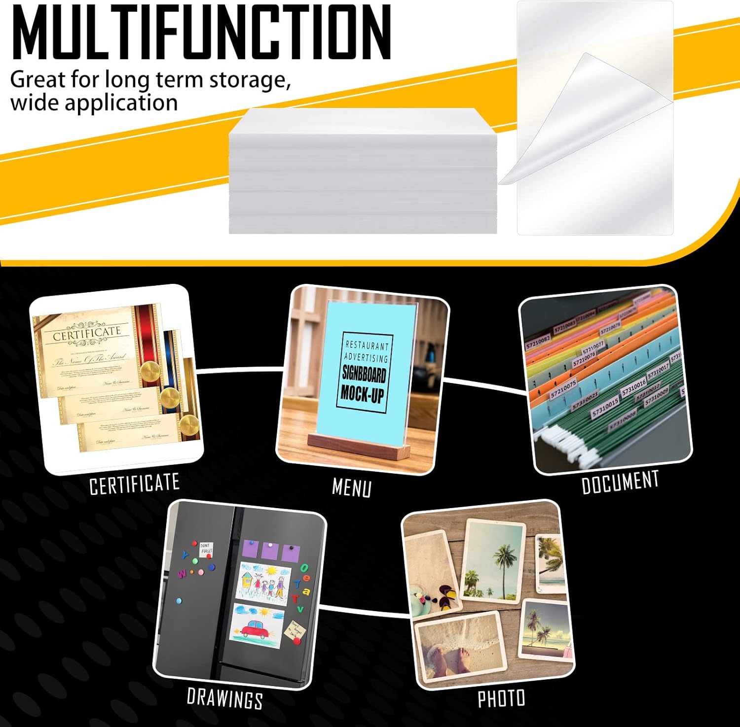 100 Pcs 10 Mil Thermal Laminat - огляд і ціна Document Laminator Pouch