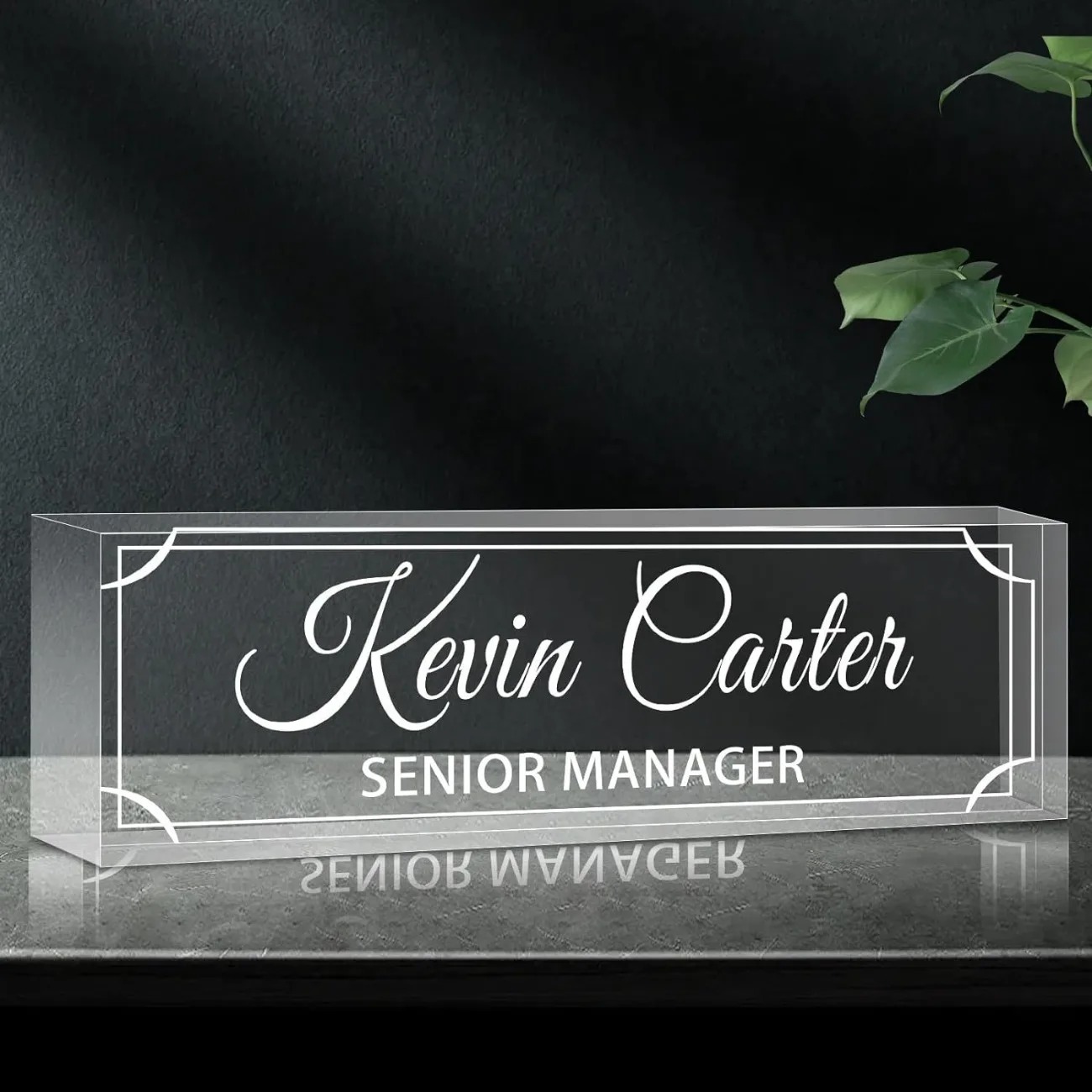 Personalized Acrylic Desk Name - огляд і ціна Desk Name Plate