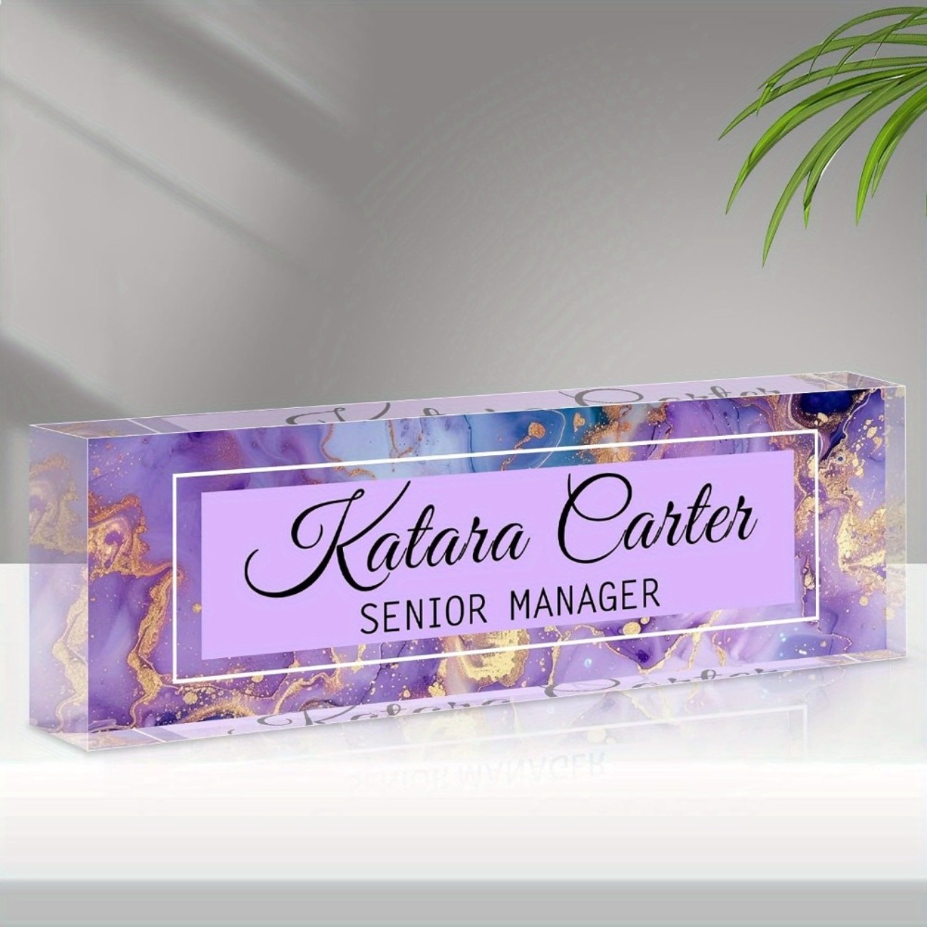 Custom Acrylic Desk Name Plate - огляд і ціна Desk Name Plate