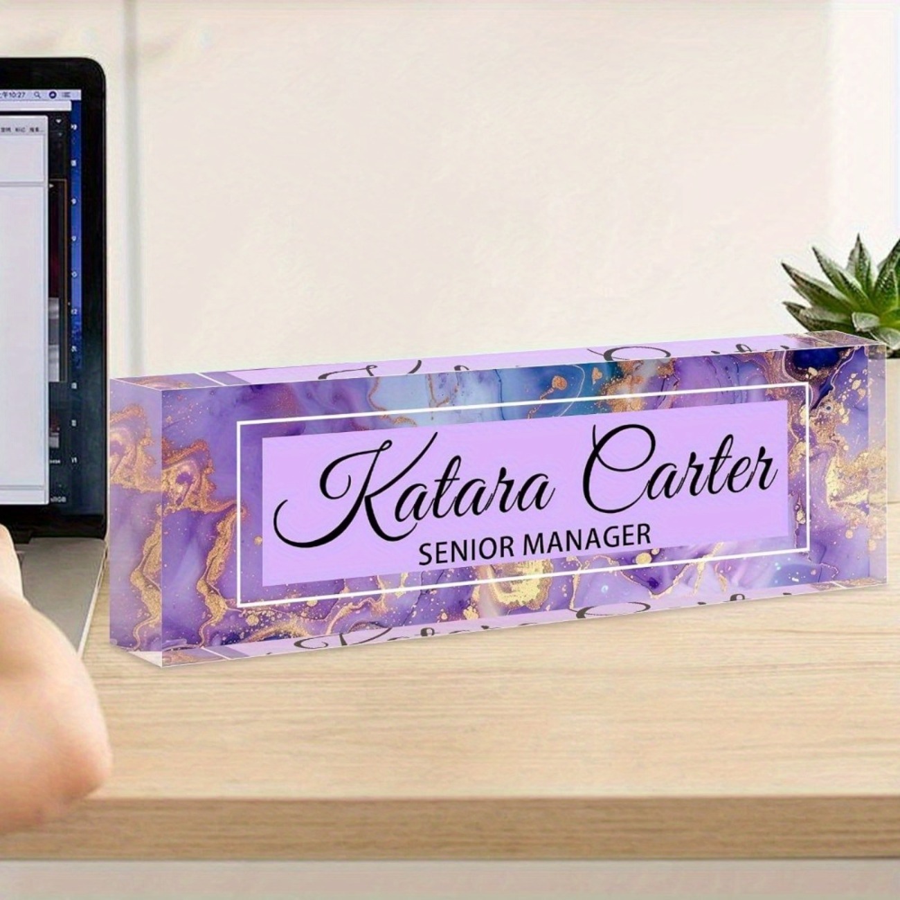 Custom Acrylic Desk Name Plate - огляд і ціна Desk Name Plate