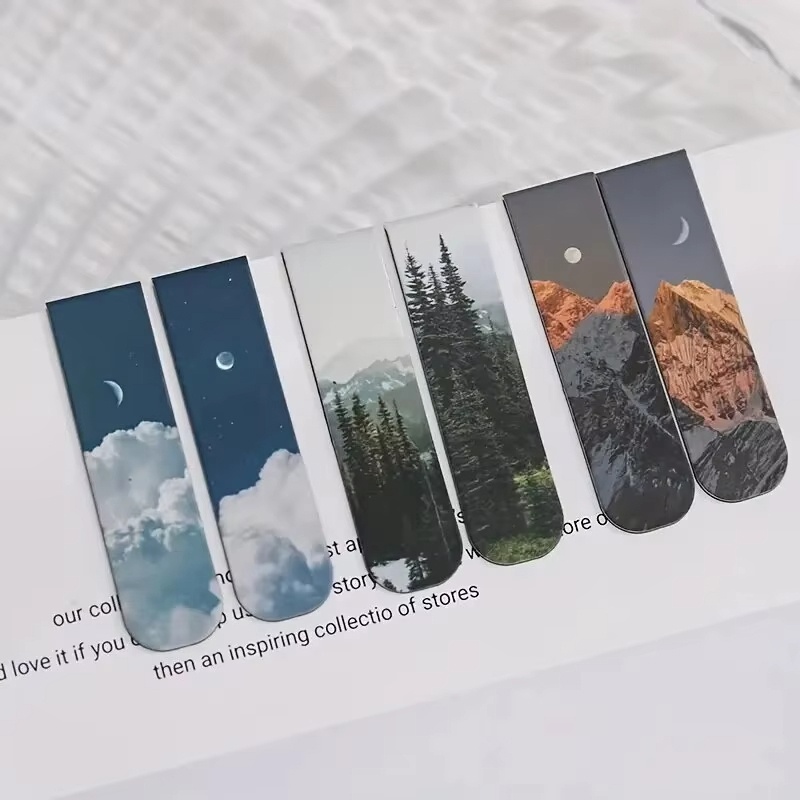 2pcs Fantasy Landscape Bookmar - огляд і ціна Office Supply Office Stationery Items