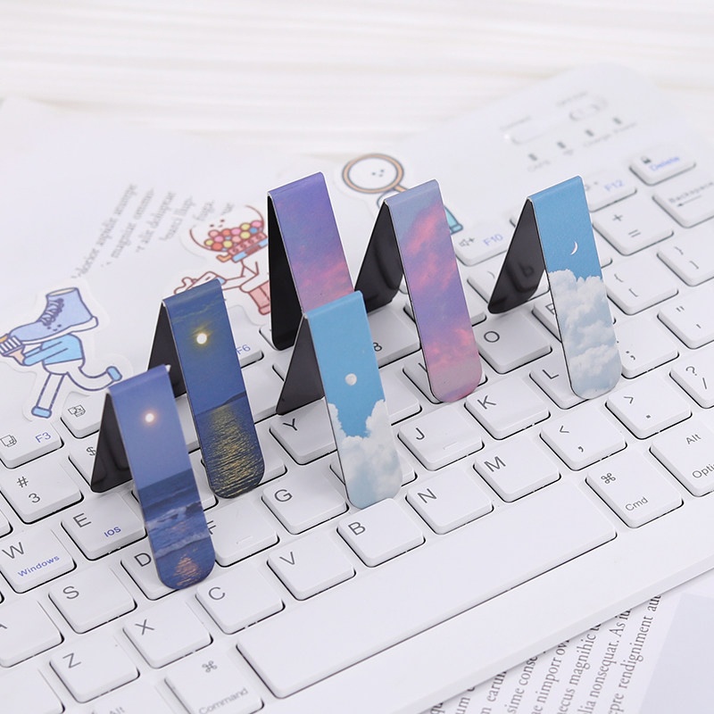 2pcs Fantasy Landscape Bookmar - огляд і ціна Office Supply Office Stationery Items