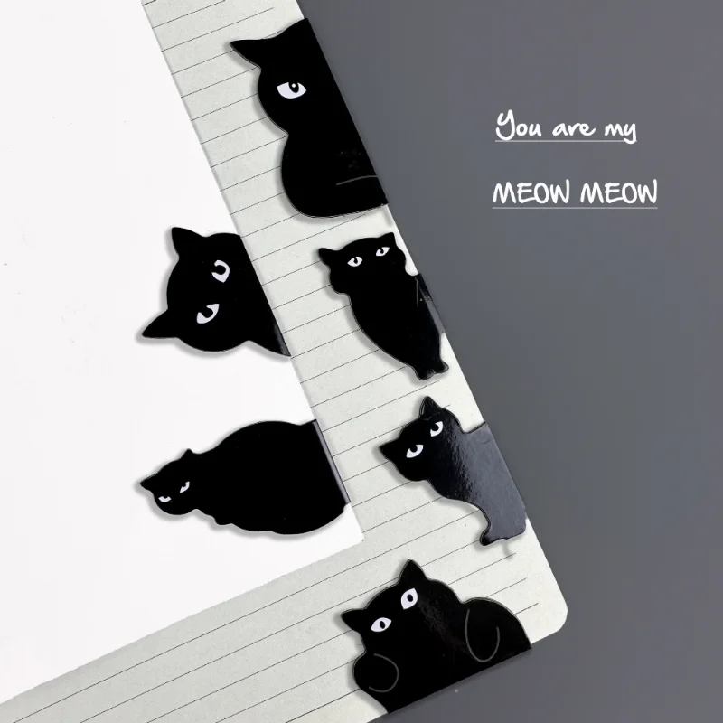 6 Pcs/set Cute Cat Magnet Book - огляд і ціна Paperclip Magnetic Set