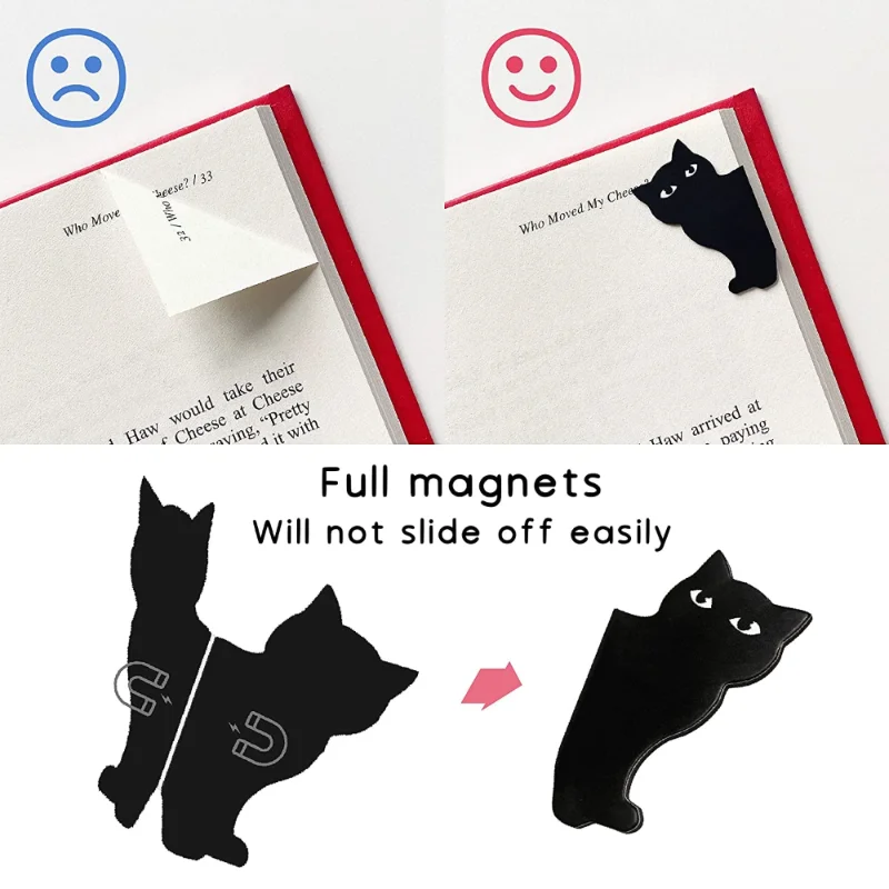6 Pcs/set Cute Cat Magnet Book - огляд і ціна Paperclip Magnetic Set