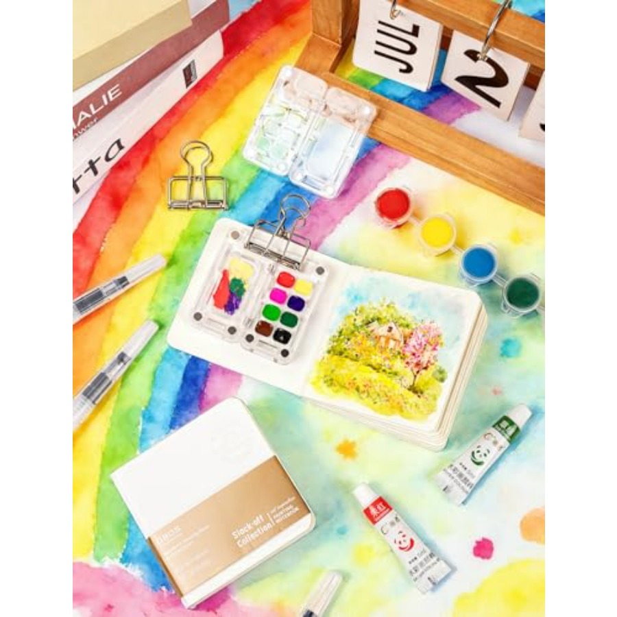 Mini Watercolor Paint Set Trav - огляд і ціна Paperclip Magnetic Set