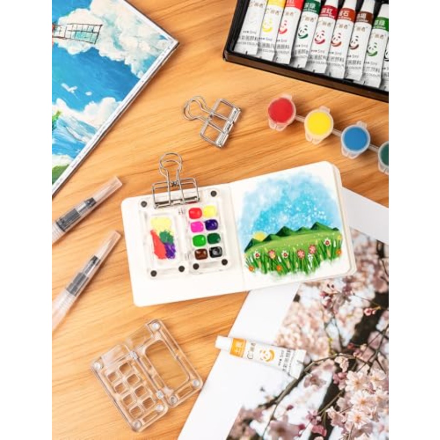 Mini Watercolor Paint Set Trav - огляд і ціна Paperclip Magnetic Set