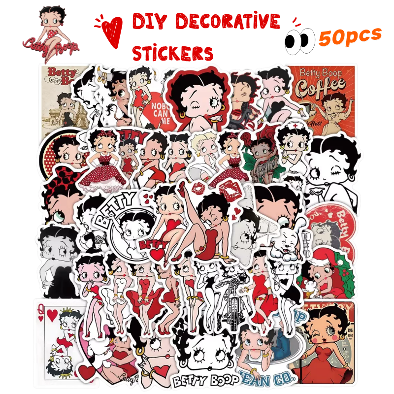 New 50PCS Betty Boop Sticker A - огляд і ціна Memo Pad Sticky
