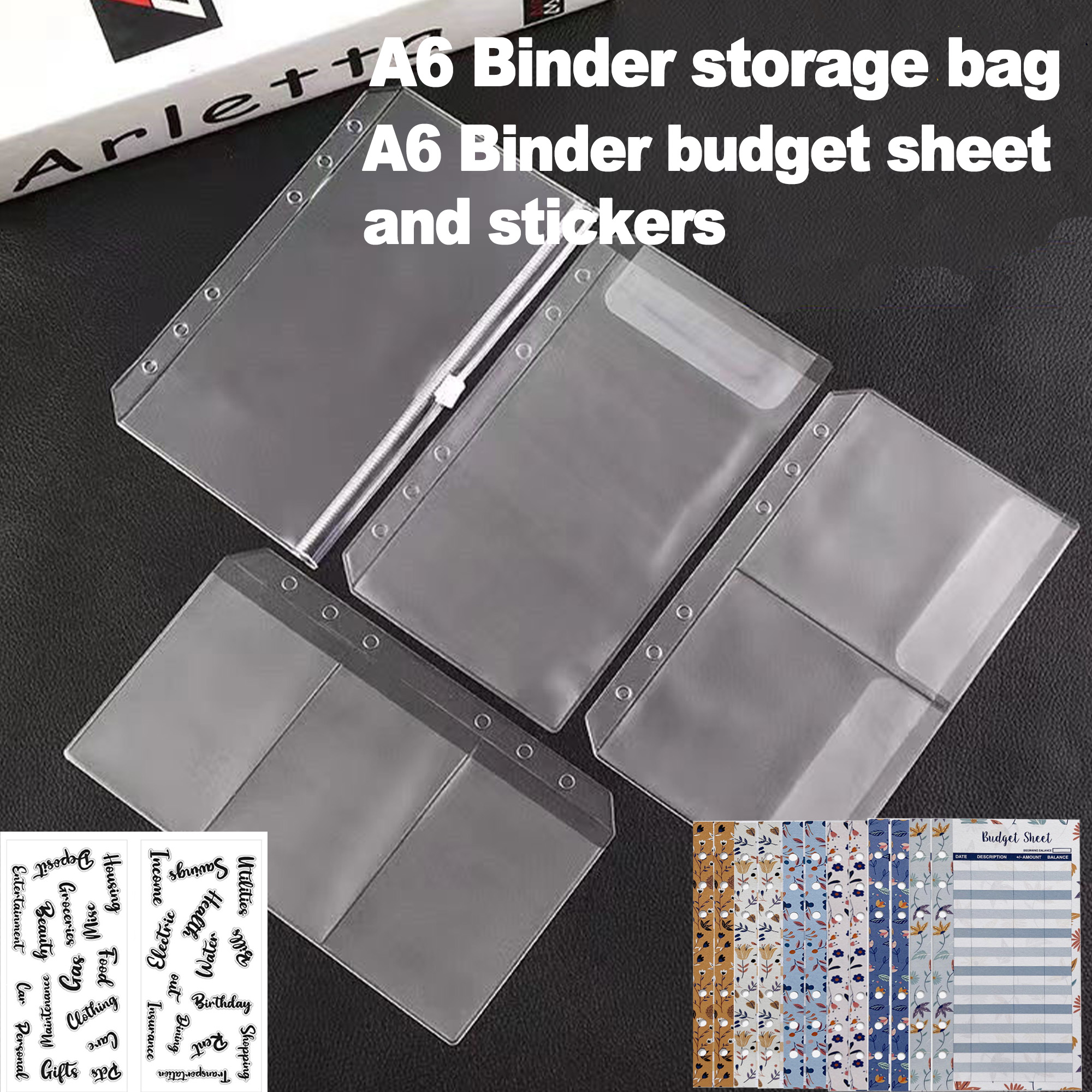 A6 Binder Pockets 6 Holes Cash - огляд і ціна Portfolio Folder Zip