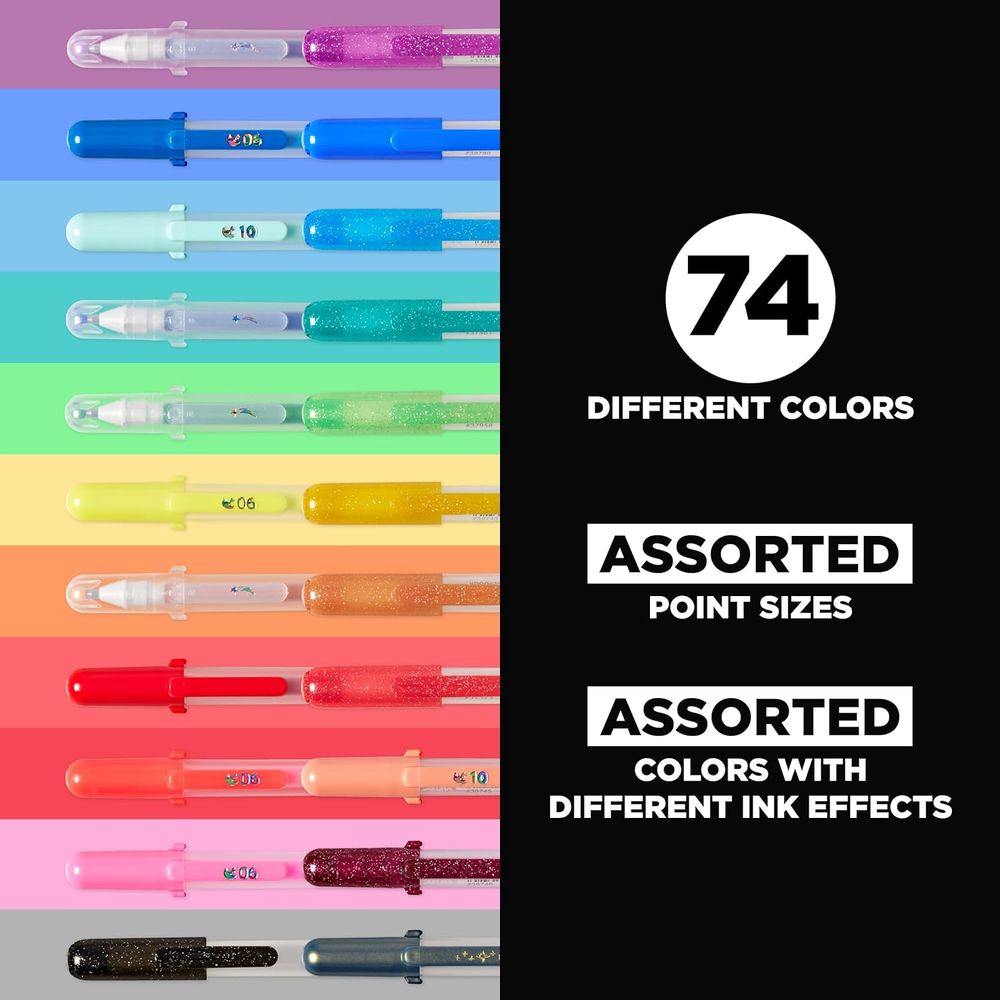 Gel Ink Pens Set - Assorted Si - огляд і ціна Gel Ink Pen Set