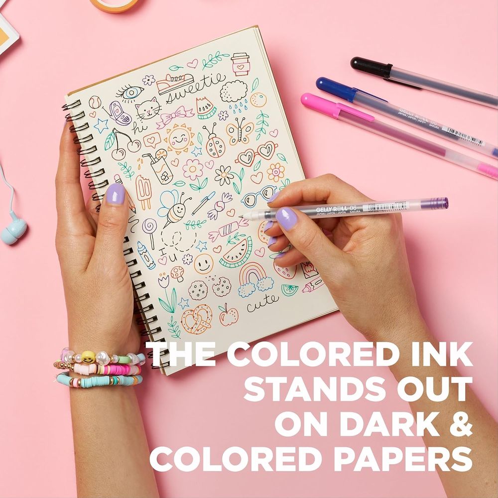 Gel Ink Pens Set - Assorted Si - огляд і ціна Gel Ink Pen Set