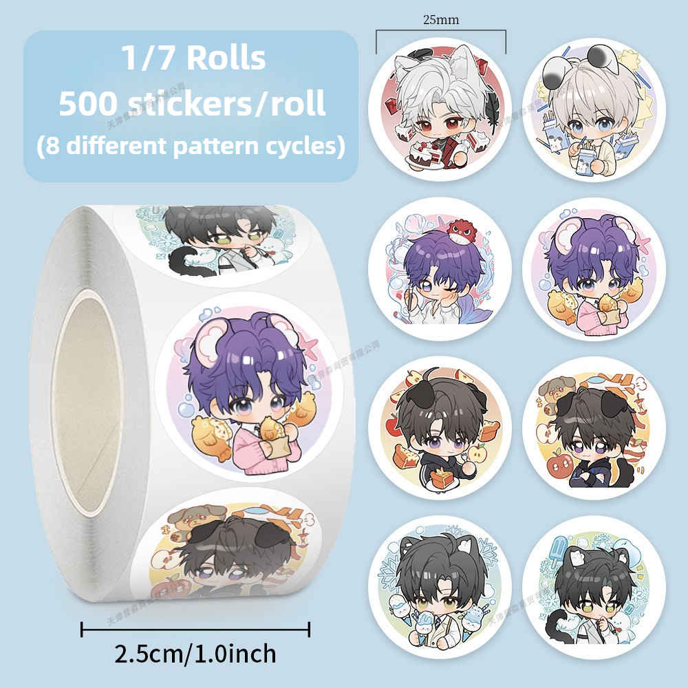 500Pcs Roll Kawaii Cartoon Sti - огляд і ціна Memo Pad Sticky