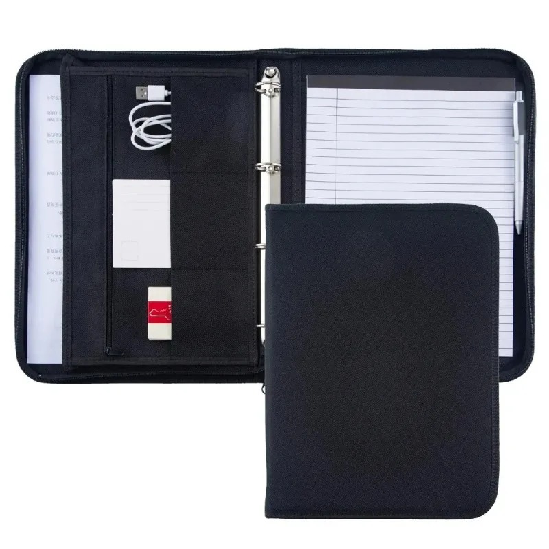 Large Black Business Portfolio - огляд і ціна Portfolio Folder Zip
