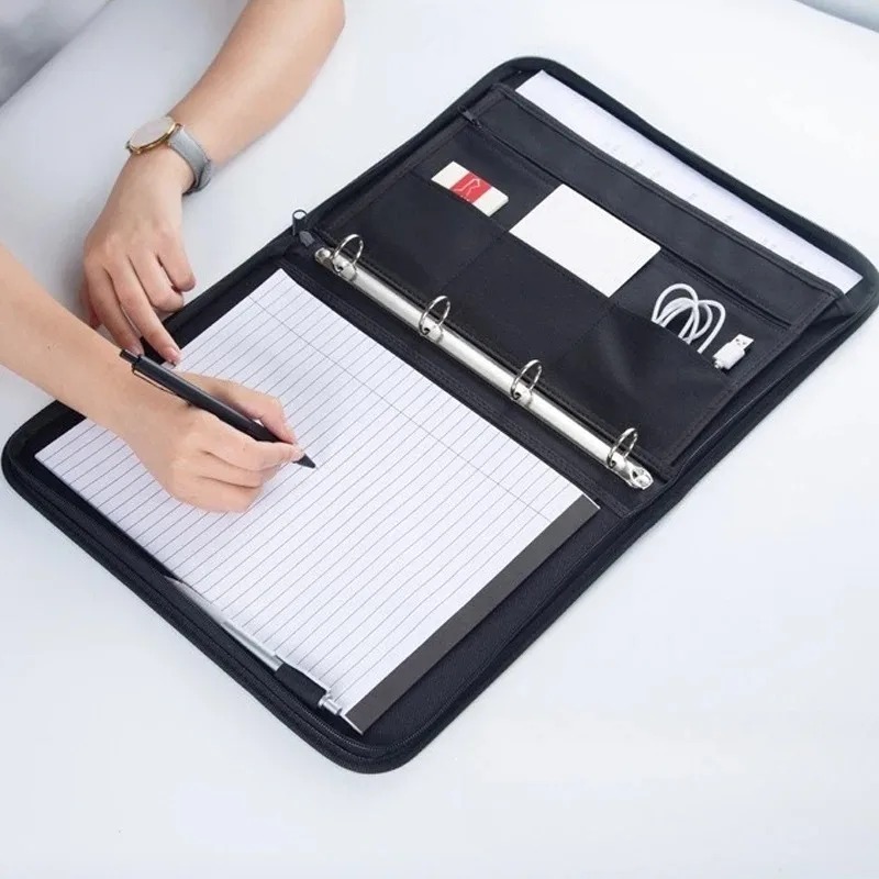 Large Black Business Portfolio - огляд і ціна Portfolio Folder Zip