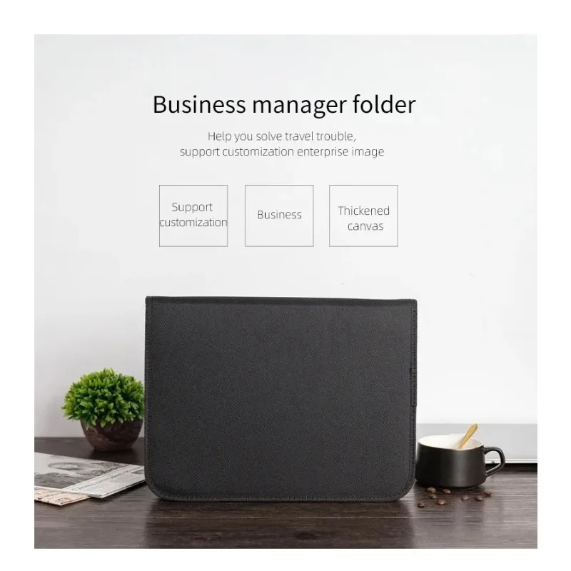 Large Black Business Portfolio - огляд і ціна Portfolio Folder Zip