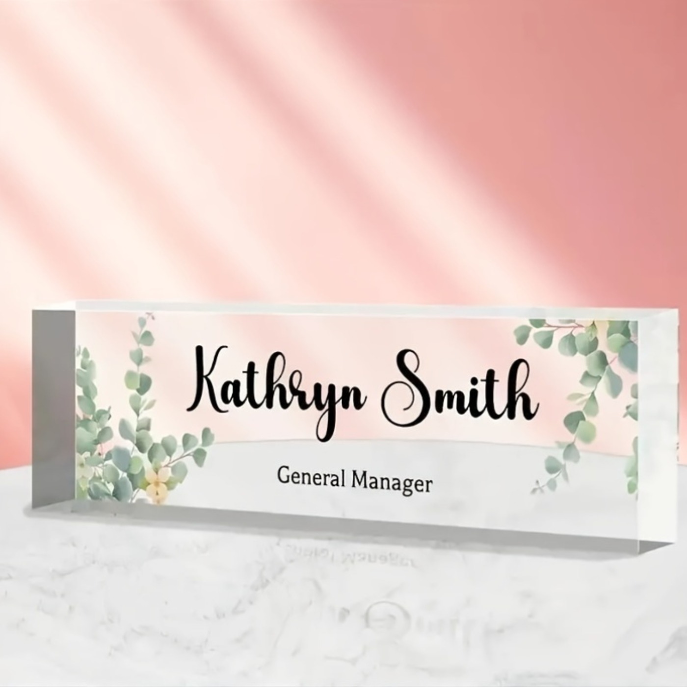 Custom 2D Acrylic Desk Name Pl - огляд і ціна Desk Name Plate