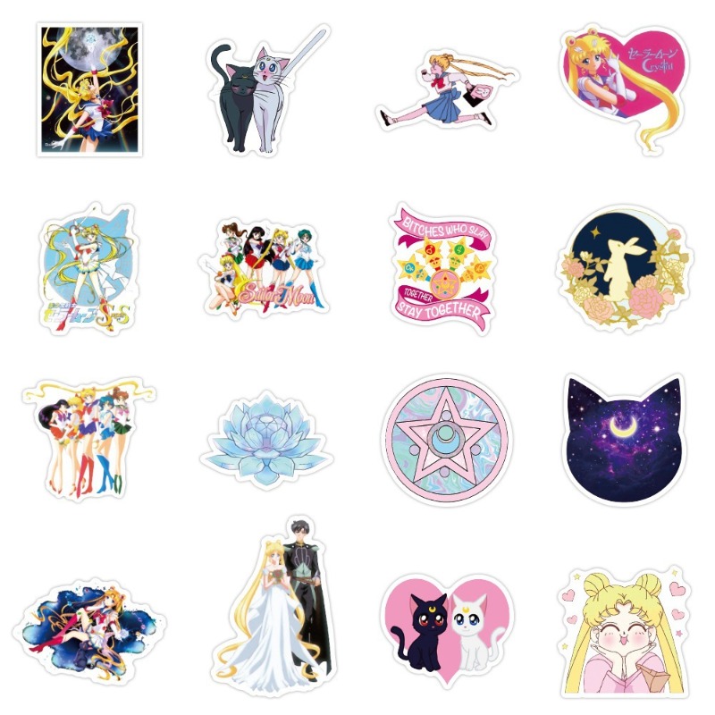 Sailor Moon stickers cartoon c - огляд і ціна Memo Pad Sticky