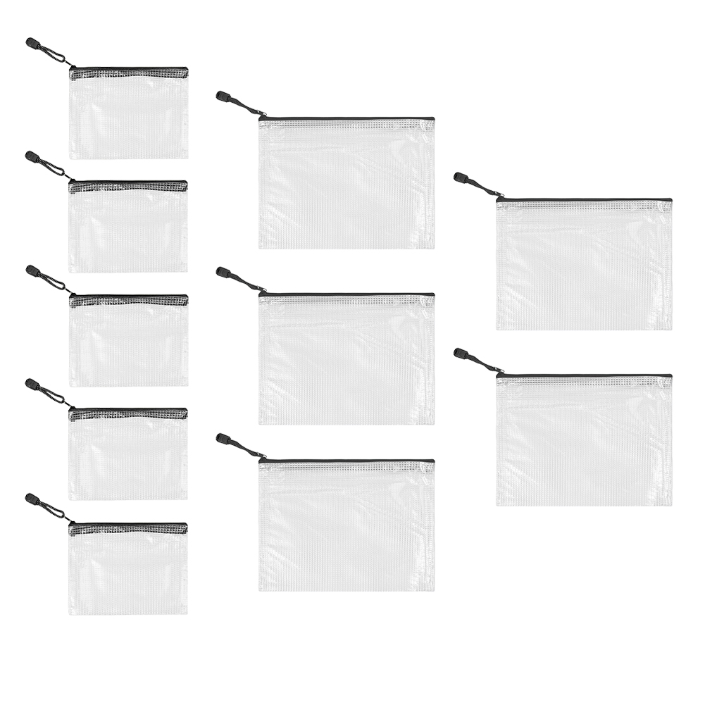 10Pcs Mesh Zipper Pouch A5 A6  - огляд і ціна Portfolio Folder Zip