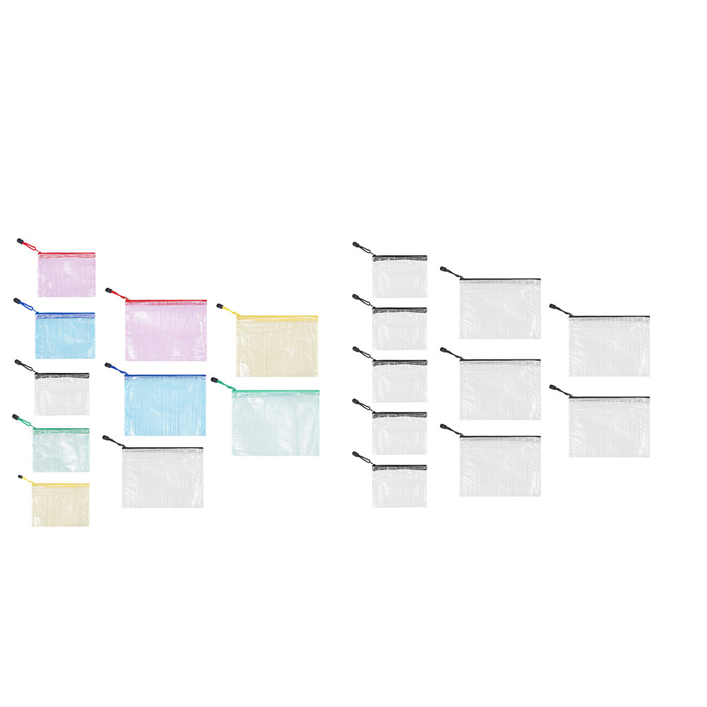 10Pcs Mesh Zipper Pouch A5 A6  - огляд і ціна Portfolio Folder Zip