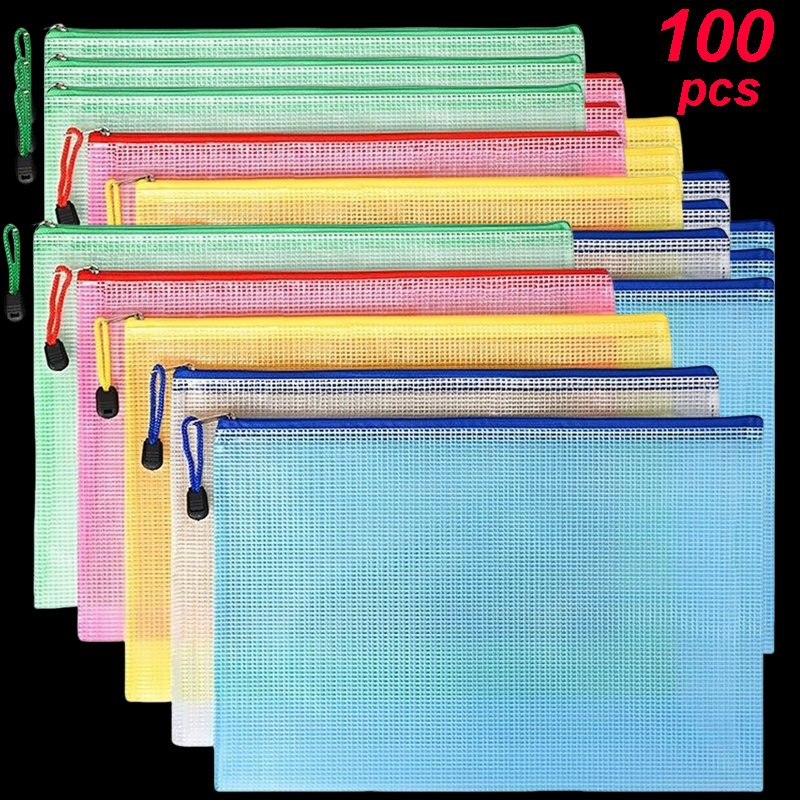 5-100PCS Stationery Storage Fo - огляд і ціна Portfolio Folder Zip