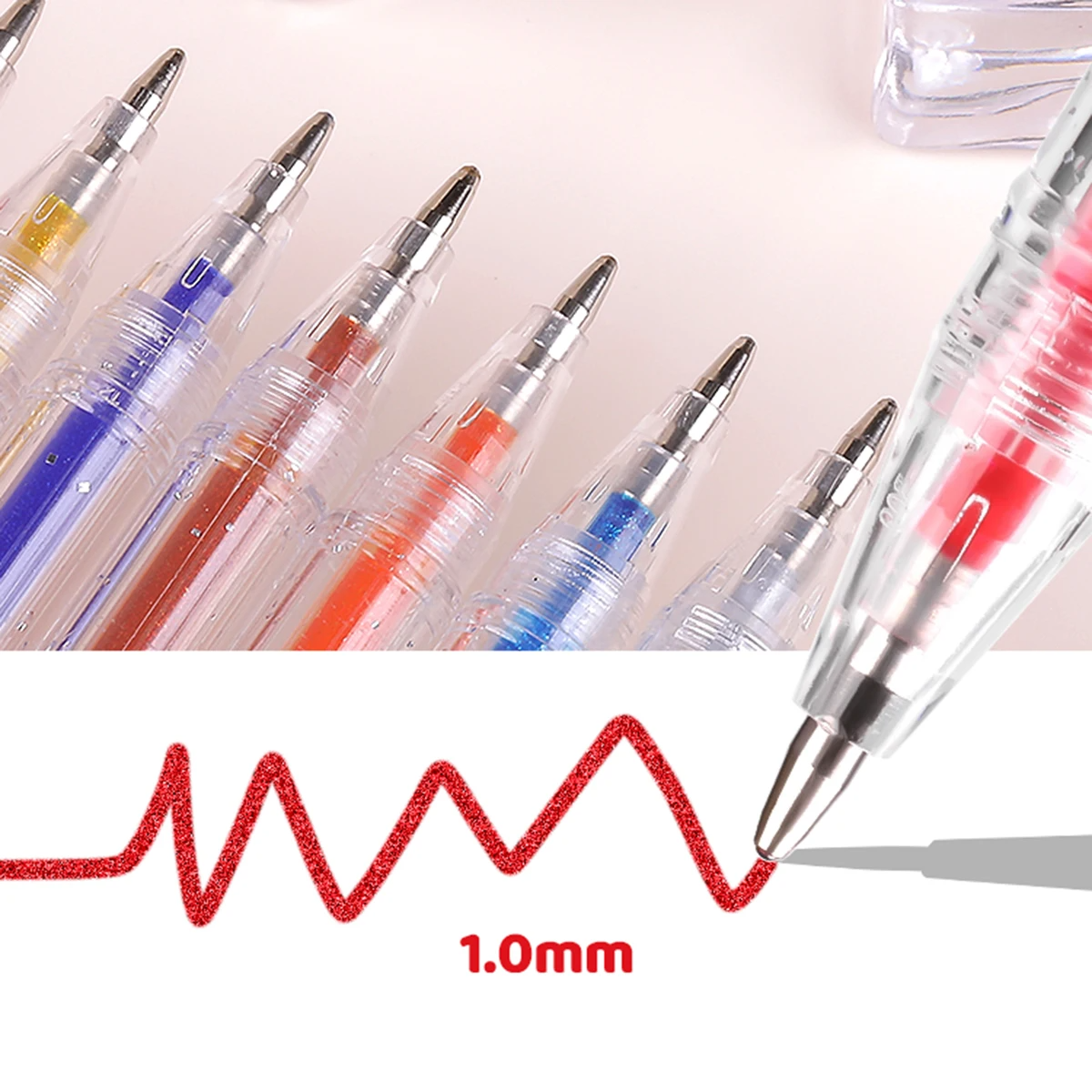 8-60 Colors Glitter Gel Pen Se - огляд і ціна Gel Ink Pen Set