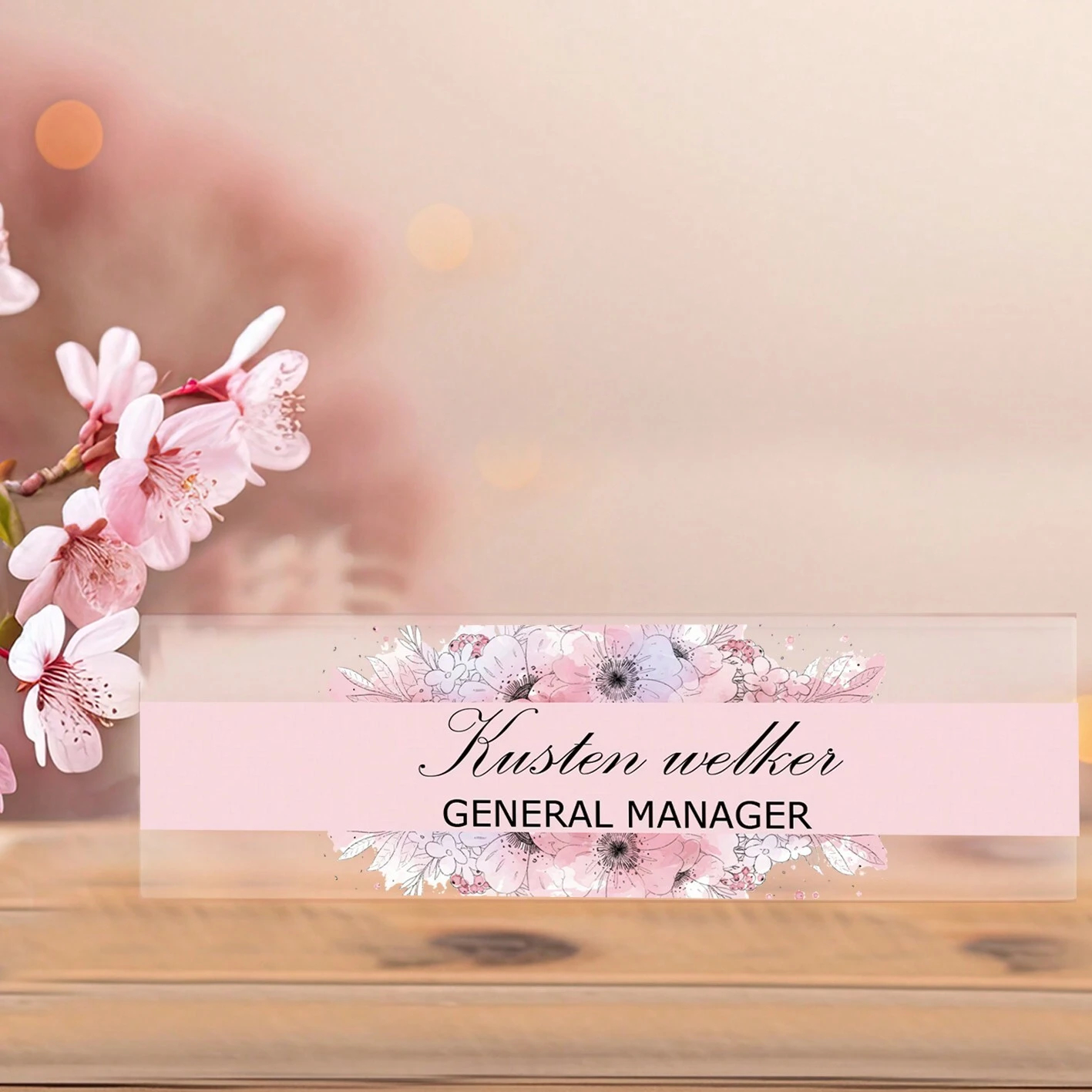 20*6CM Personalized Acrylic De - огляд і ціна Desk Name Plate