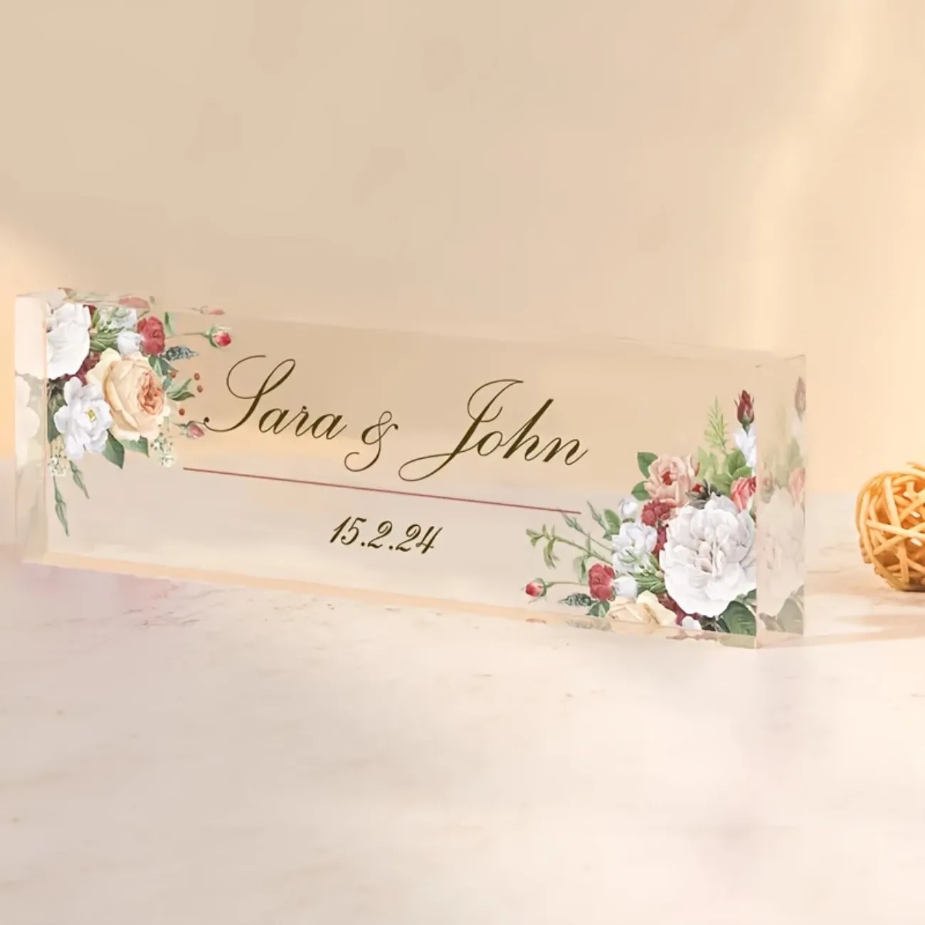 Custom 2D Flat Acrylic Desk Na - огляд і ціна Desk Name Plate