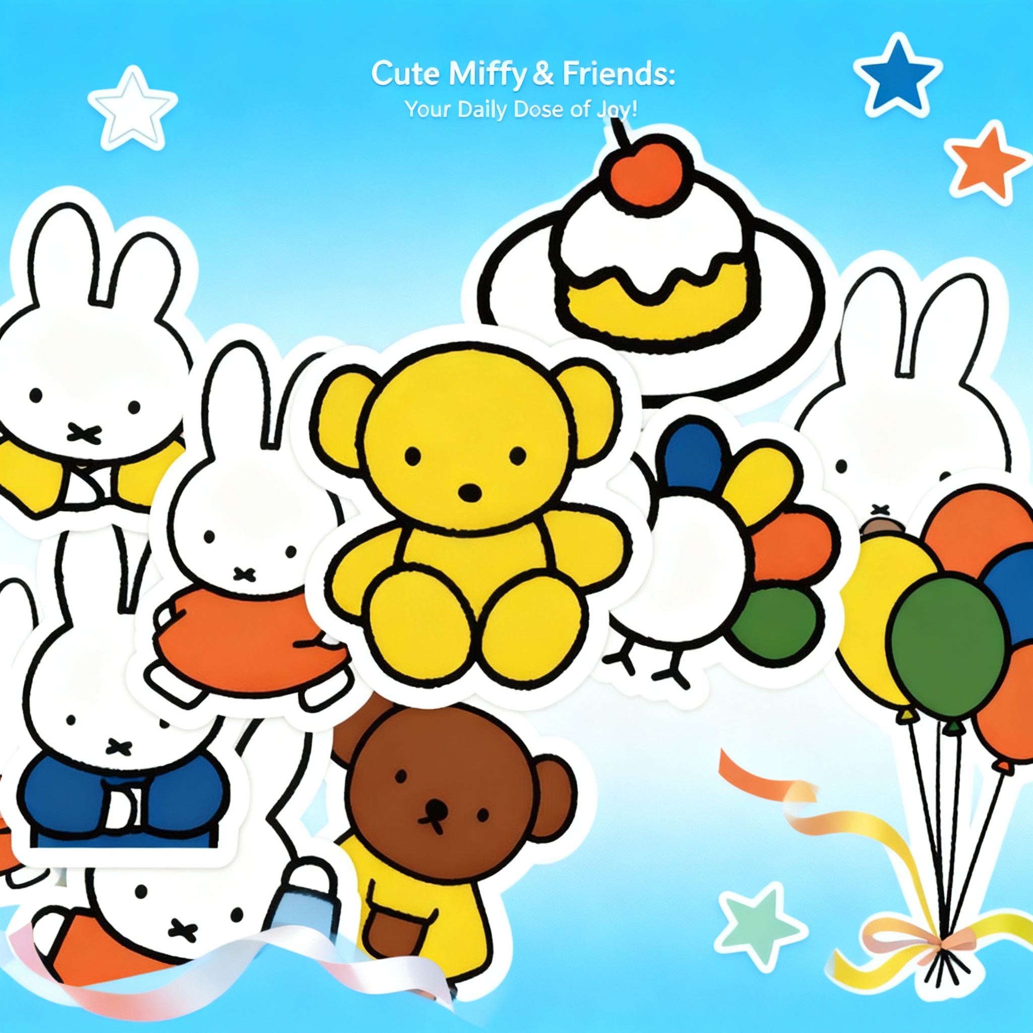 Cute Miffy Stickers Cartoon Ra - огляд і ціна Memo Pad Sticky